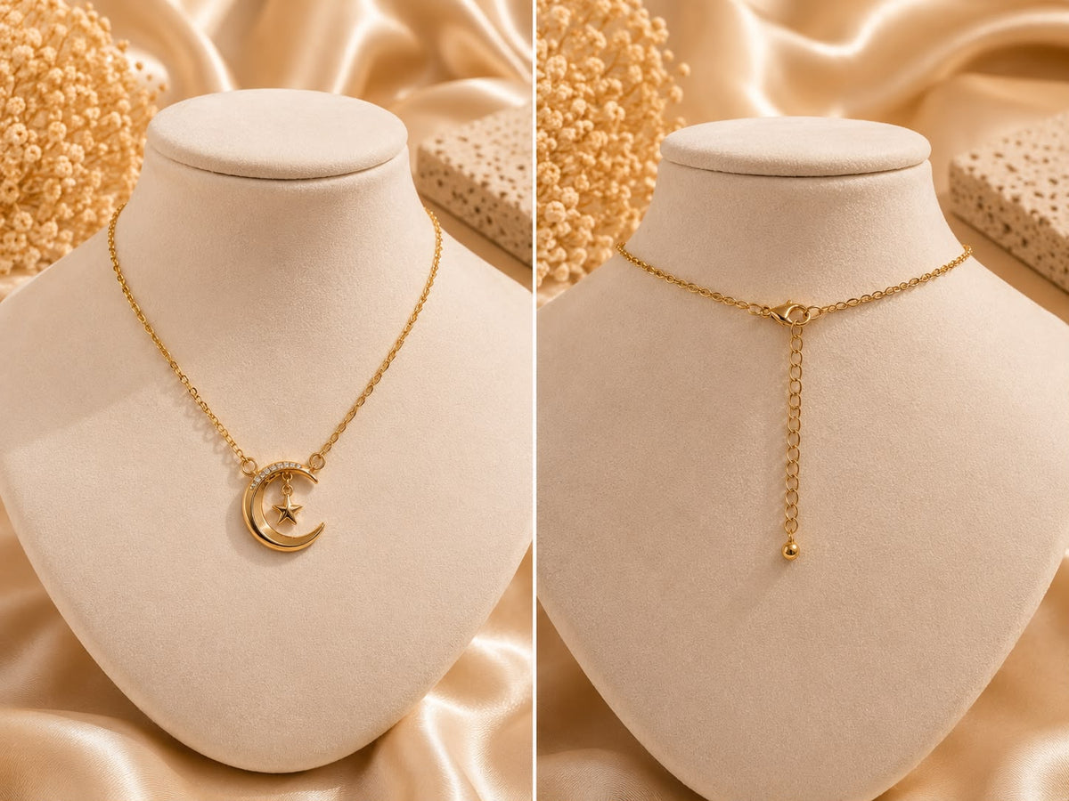 COLLAR LUNA Y ESTRELLA